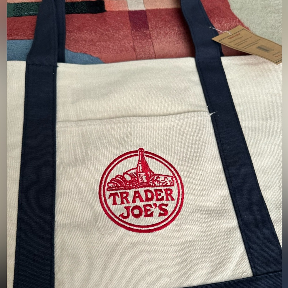 NWT Trader Joe’s reusable canvas bag - Picture 5 of 6